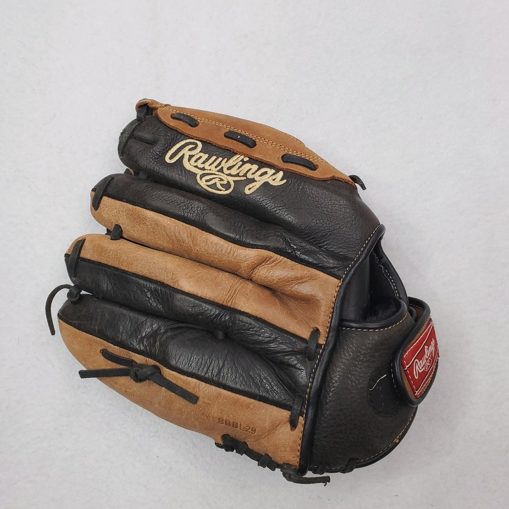 Rawlings RBG36BTX 12.5 in Basket-Web Baseball Softball Glove RHT Black Tan